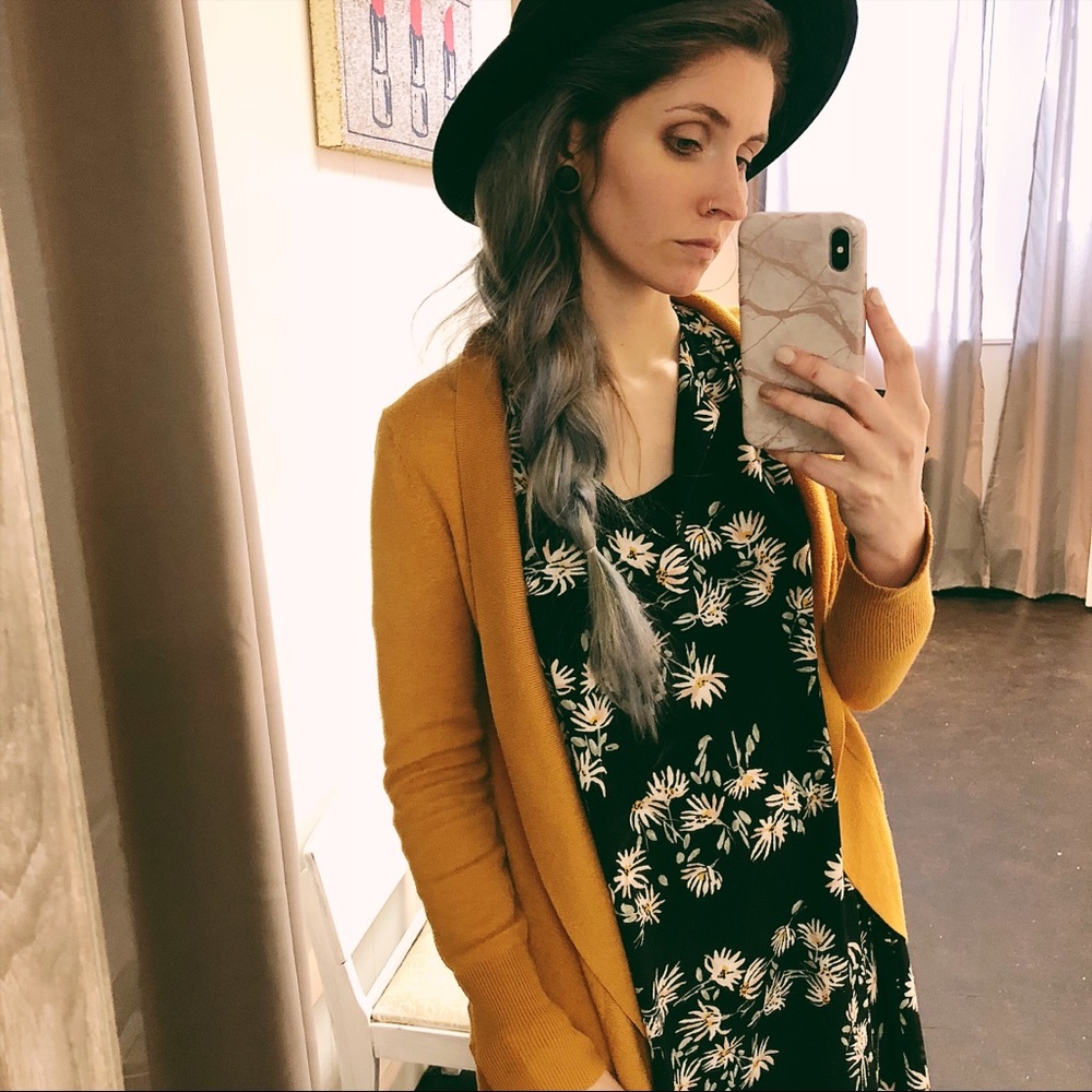 Mustard Mossimo Cardigan